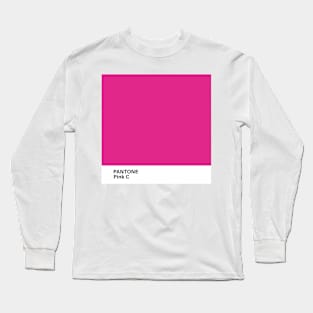 pantone Pink C Long Sleeve T-Shirt